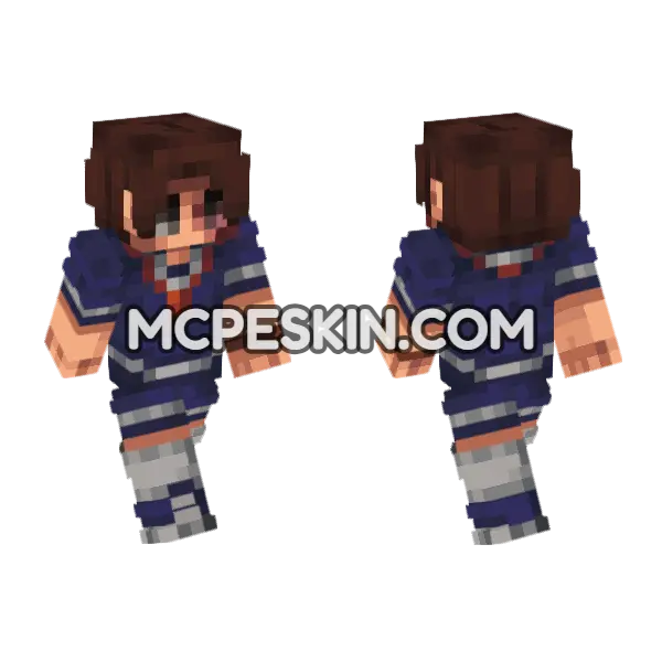 Steve Season 3 Minecraft Bedrock skin, front and back