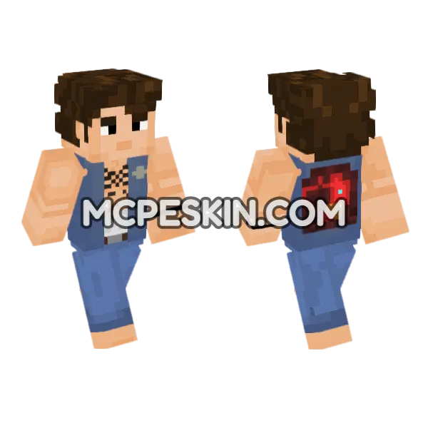 Steve Season 4 Minecraft Bedrock skin, front and back
