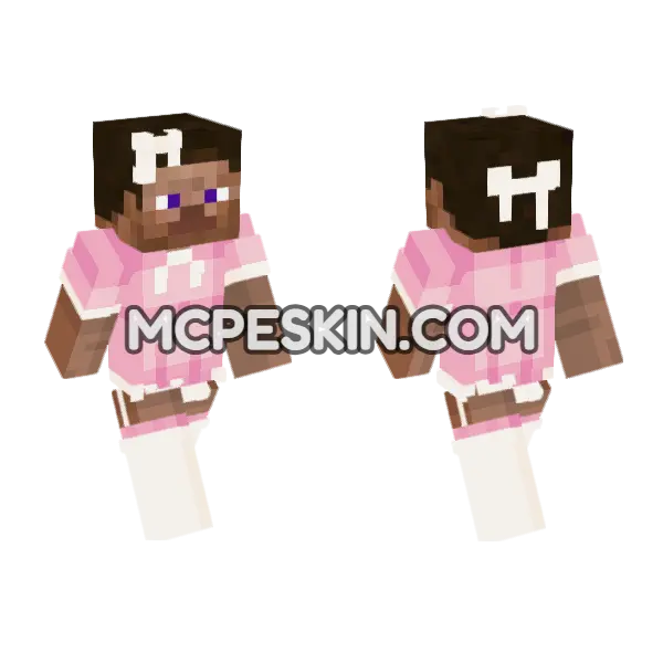 Stevegirl Skin Minecraft Bedrock skin, front and back