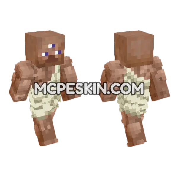 Stevegod Minecraft Bedrock skin, front and back