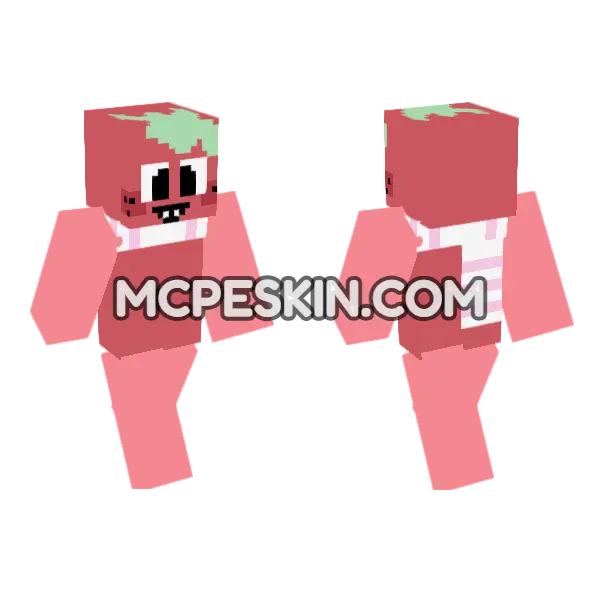 Strawberry Character, front and back