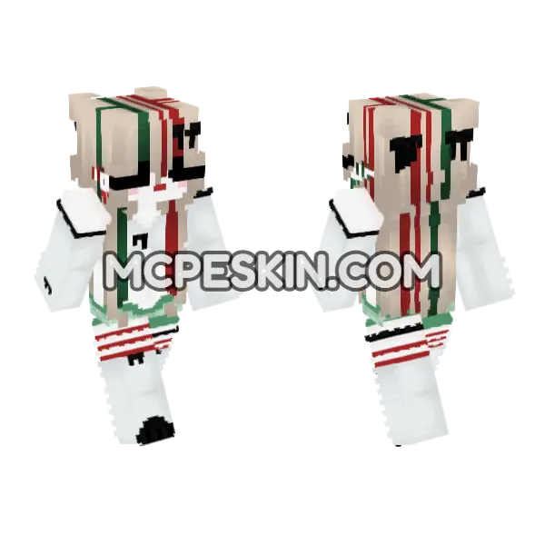 Striped Festive Outfit, front and back