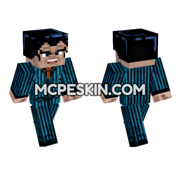 Striped Suit Man, front and back