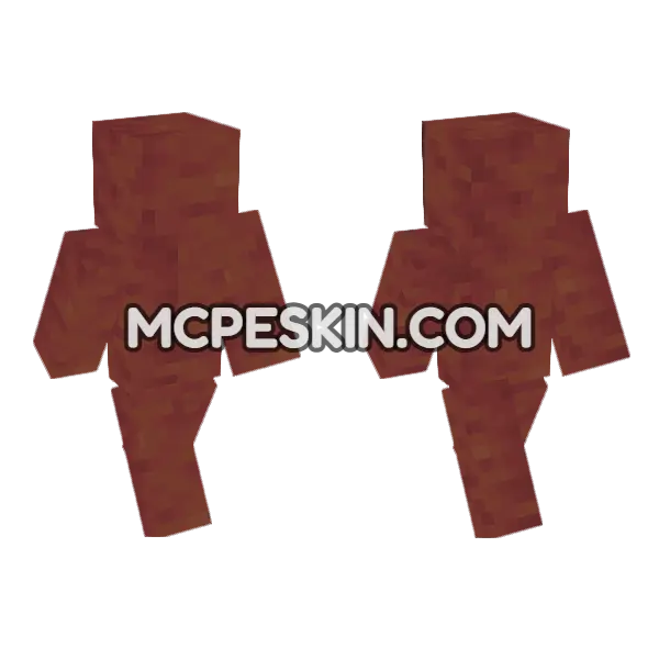 Stripped Mangrove Log Minecraft Bedrock skin, front and back