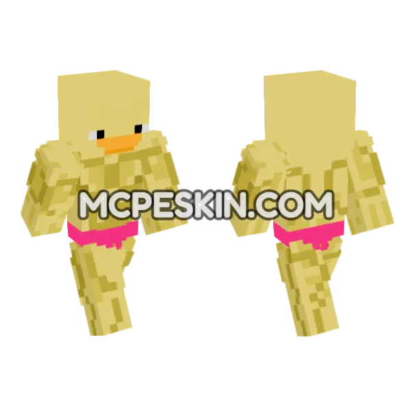 Strongduck Minecraft Bedrock skin, front and back