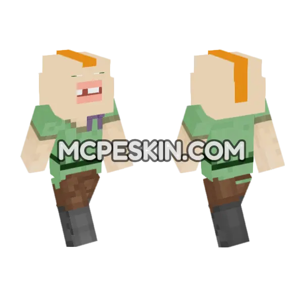 Stupidalex Skin Minecraft Bedrock skin, front and back