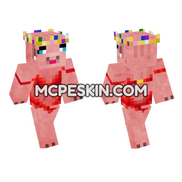 Such A Baddie Minecraft Bedrock skin, front and back