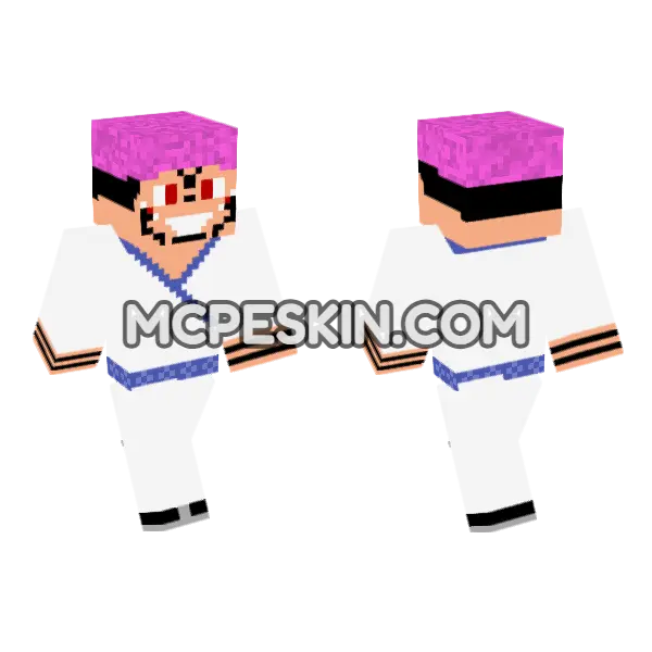 Sukuna 6758599 Minecraft Bedrock skin, front and back