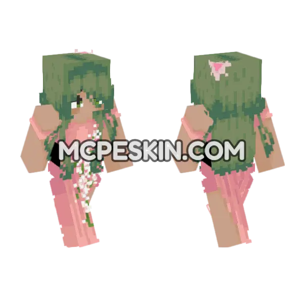 Sunny Faye Minecraft Bedrock skin, front and back