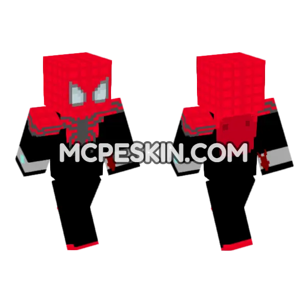 Superior Spider-Man Skin Minecraft Bedrock skin, front and back