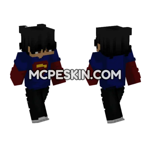 Superman Hero Outfit, front and back