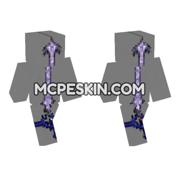 Sword 5672702 Minecraft Bedrock skin, front and back