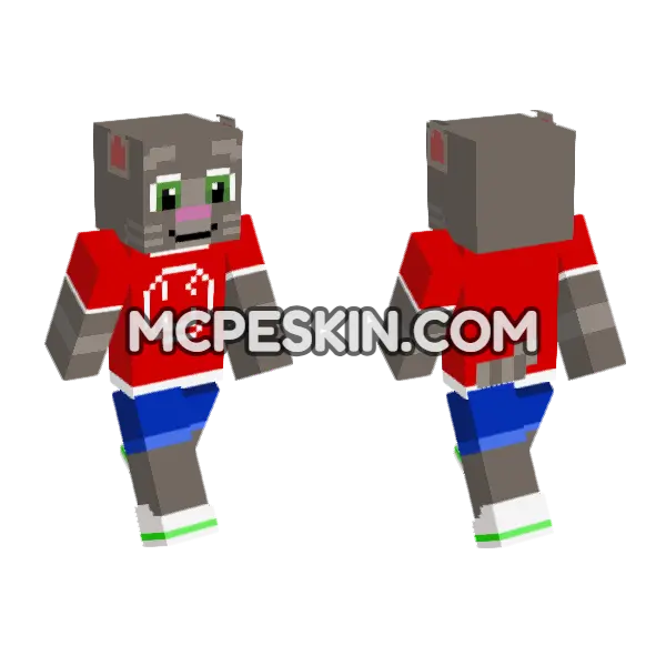 Talking Tom Cat Outfit, front and back