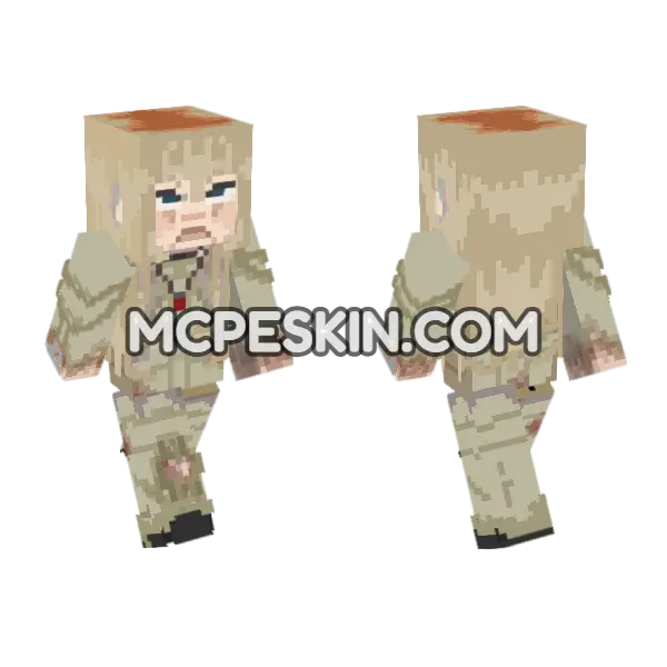 Tan Robed Figure, front and back