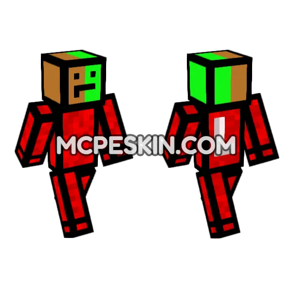 Tapl Minecraft Bedrock skin, front and back