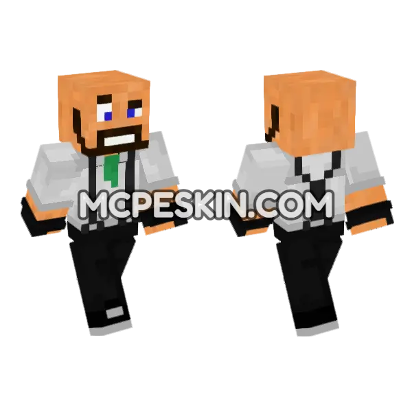 Tearlessraptor Minecraft Bedrock skin, front and back