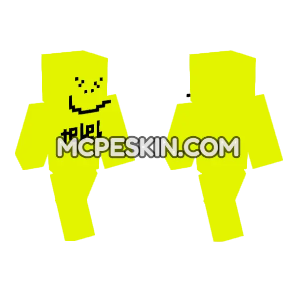 Tebeb Yellow Character, front and back