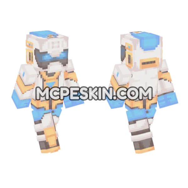 Techno 4 Skin Minecraft Bedrock skin, front and back