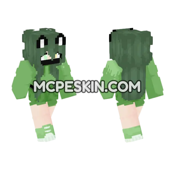 Tested GT Thank You Minecraft Bedrock skin, front and back