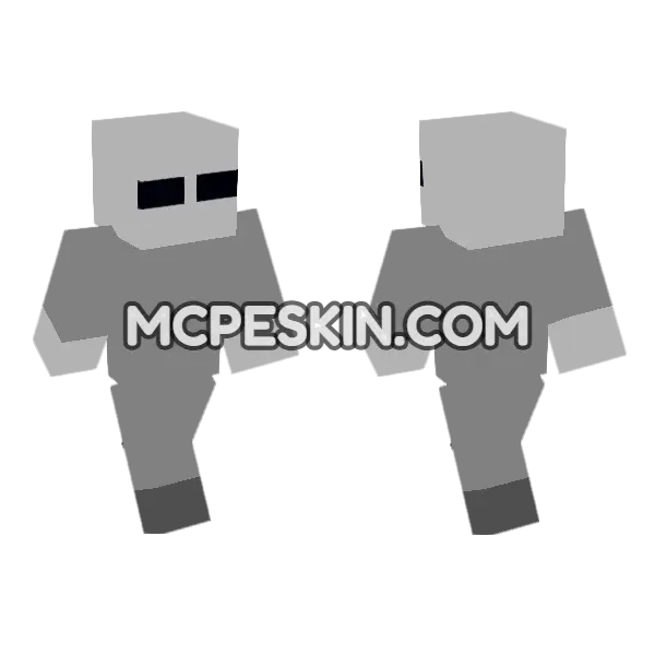 The Missing Kids Foxy Minecraft Bedrock skin, front and back