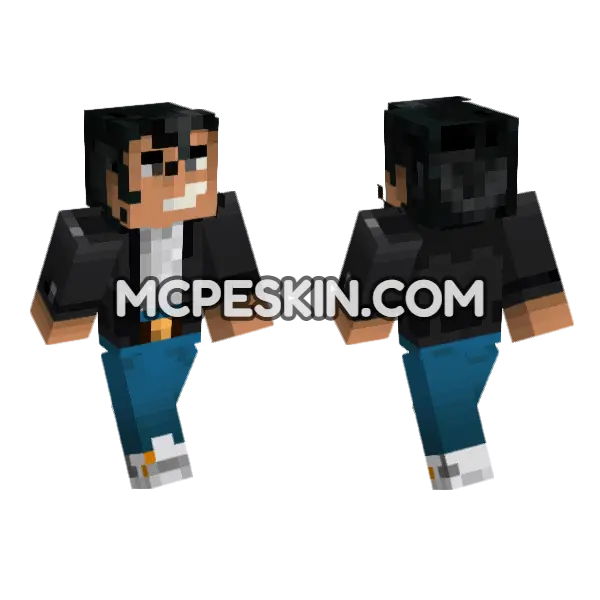 The Player Minecraft Bedrock skin, front and back