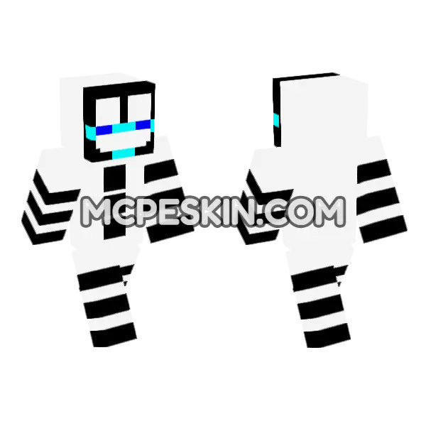 The Puppet Boy Minecraft Bedrock skin, front and back