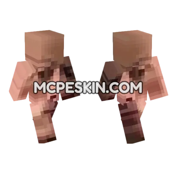 The Rock Meme Minecraft Bedrock skin, front and back
