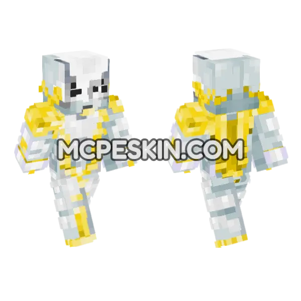 The World Over Heaven Minecraft Bedrock skin, front and back