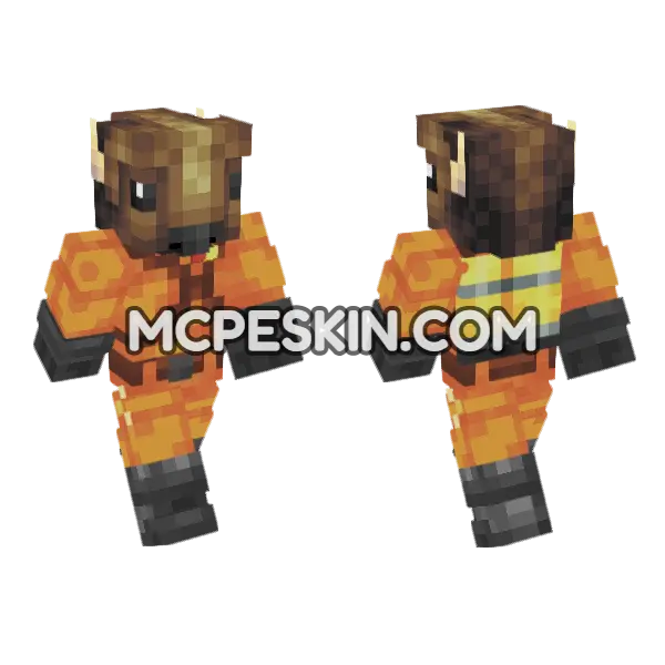 Themoose Skin Minecraft Bedrock skin, front and back