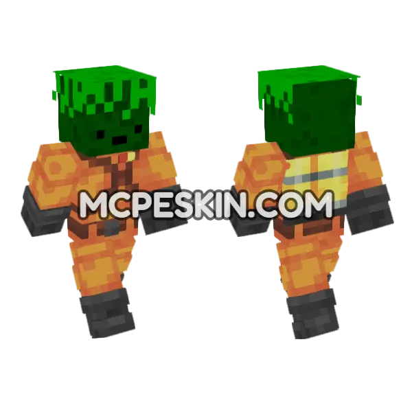 Theverdant Minecraft Bedrock skin, front and back