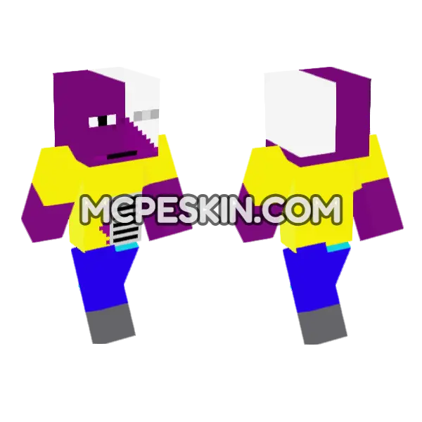 Thomas 6895720 Minecraft Bedrock skin, front and back