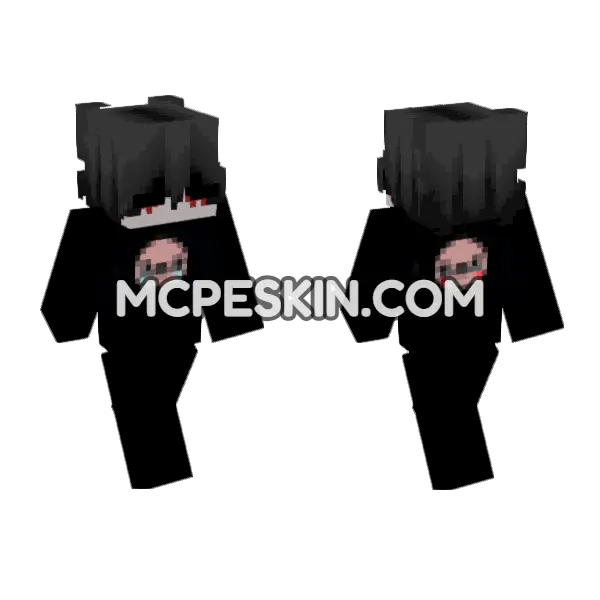 Thomas Minecraft Bedrock skin, front and back