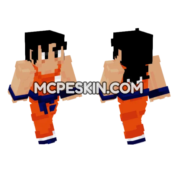 Tien Skin Minecraft Bedrock skin, front and back