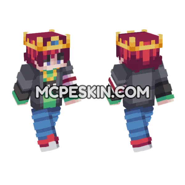 Tim Alex Minecraft Bedrock skin, front and back