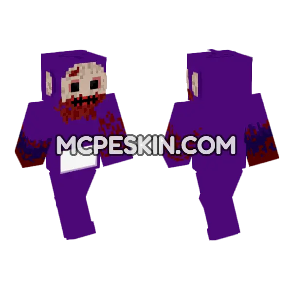 Tinky Winky Slendytubbies, front and back