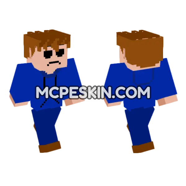 Tom from Eddsworld, front and back