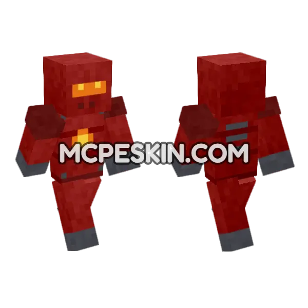 Torchy Minecraft Bedrock skin, front and back