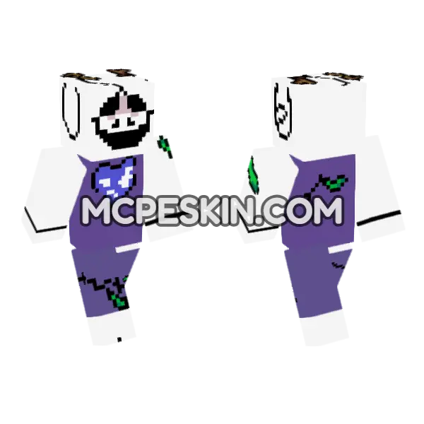 Toriel Undertale Minecraft Bedrock skin, front and back