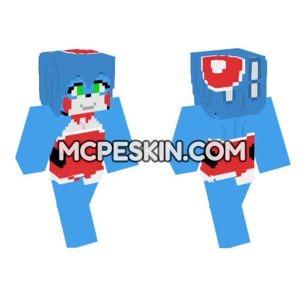 Toy Bonnie FNAF Xmas, front and back