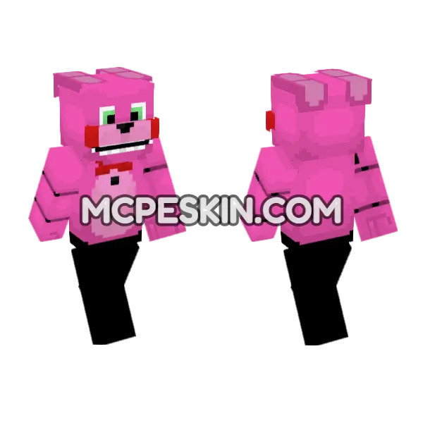 Toy Bonnie Skin Minecraft Bedrock skin, front and back
