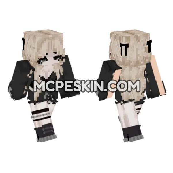 Trashypoo Skin Minecraft Bedrock skin, front and back