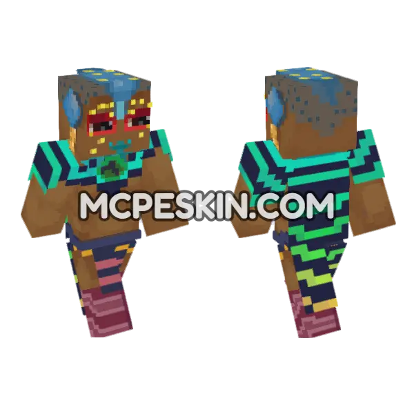 Tribal Warrior Outfit, front and back