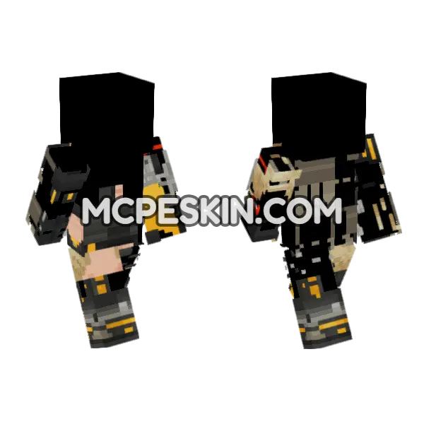 Trigger Skin Minecraft Bedrock skin, front and back