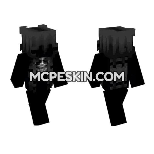 Trollface Girl Minecraft Bedrock skin, front and back