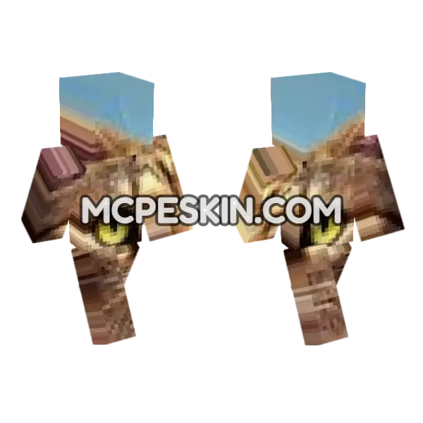 Trulimero Cat Skin Minecraft Bedrock skin, front and back