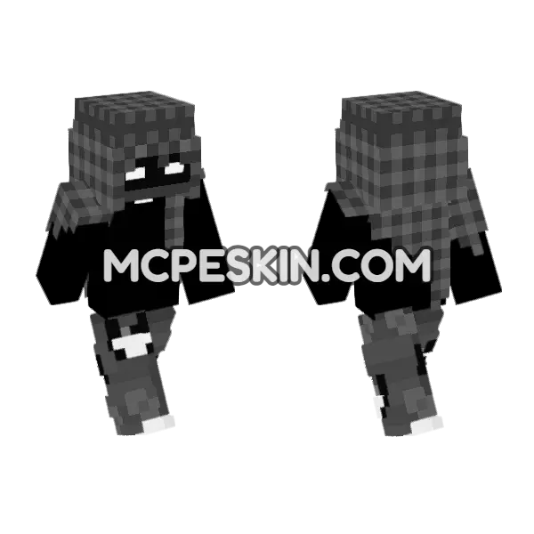 Tryhard Skin Minecraft Bedrock skin, front and back