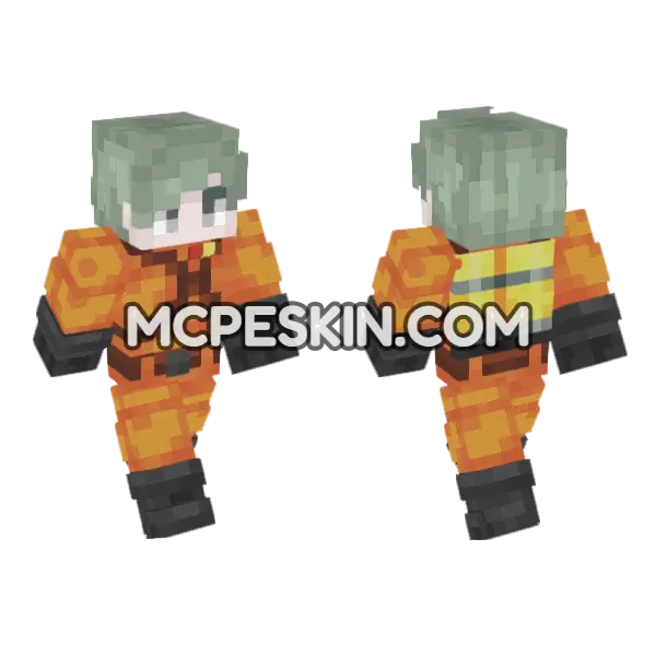 Tsuchimi Minecraft Bedrock skin, front and back