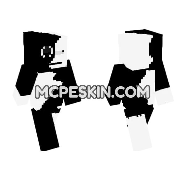 Two-Sided Character Minecraft Bedrock skin, front and back