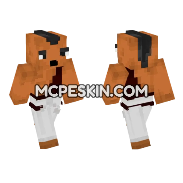 Ubb Minecraft Bedrock skin, front and back