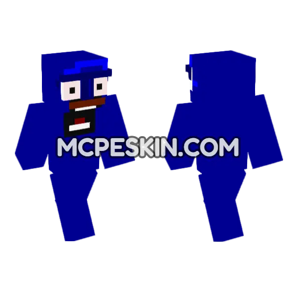 Ugly Blue Guy, front and back